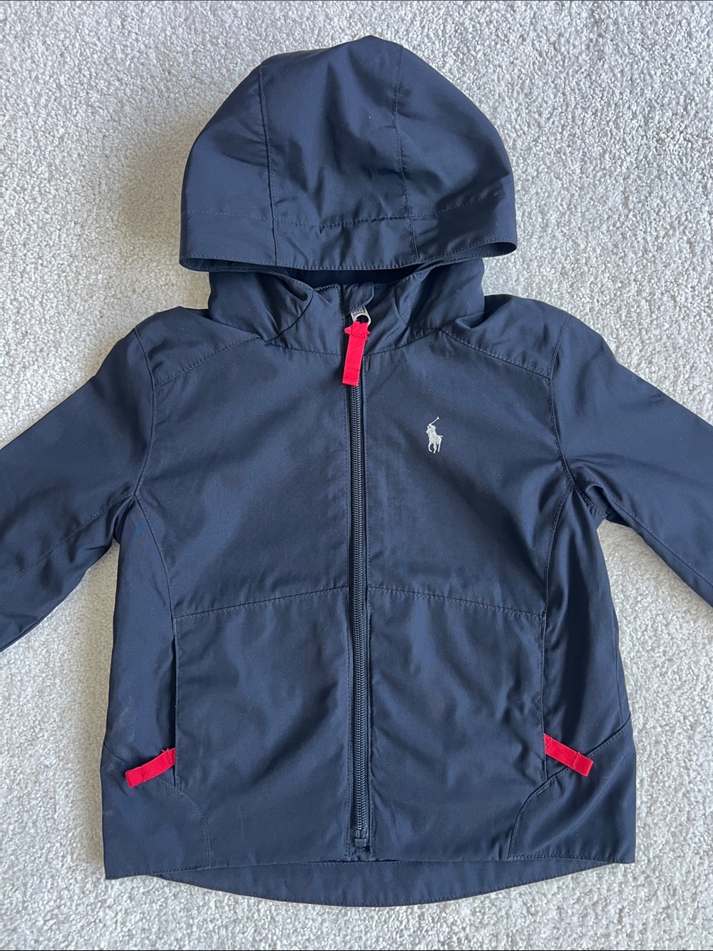 Ralph Lauren Toddler Navy Hooded Jacket Windbreaker - size 24 months